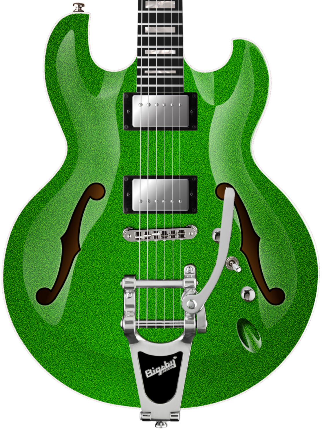 Imperial ST SH BG - Lime Green Sparkle – Diamond Guitars