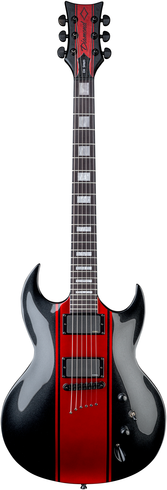 Renegade EM - Black with Red Stripes