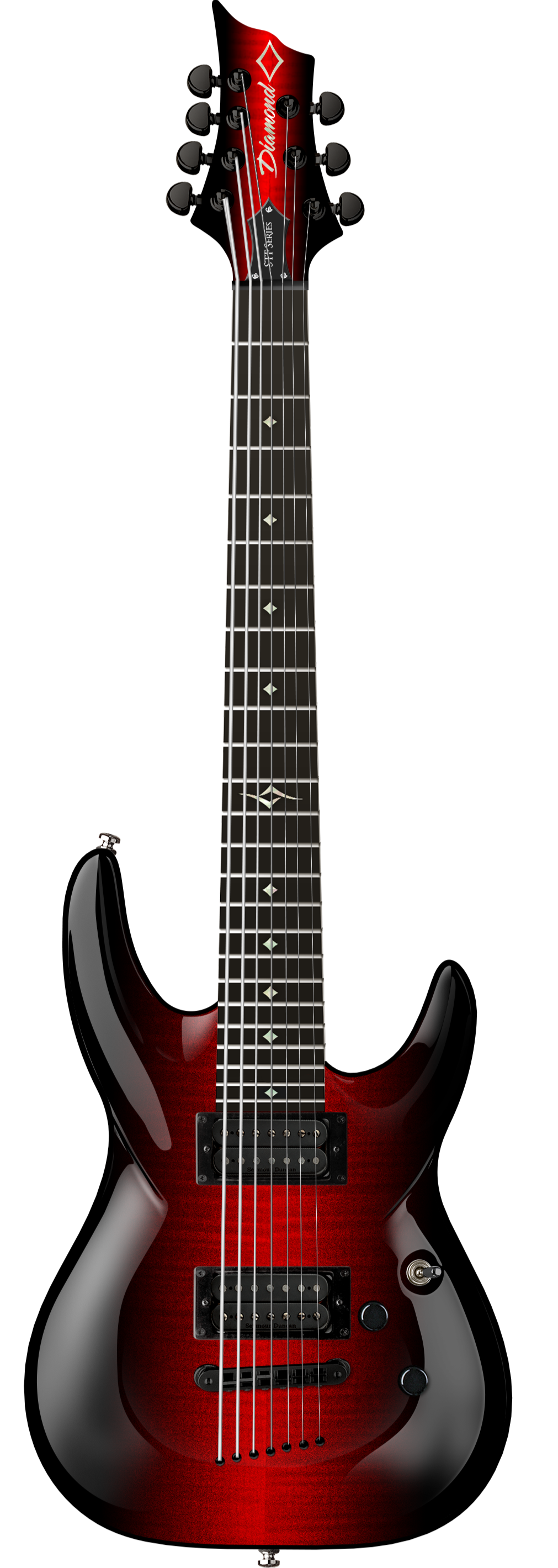 Barchetta STF 7 String - Red Linear Burst