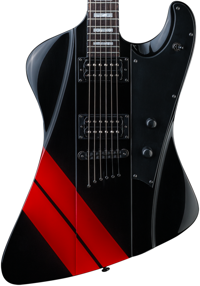 Hailfire ST - Black with Red Stripes