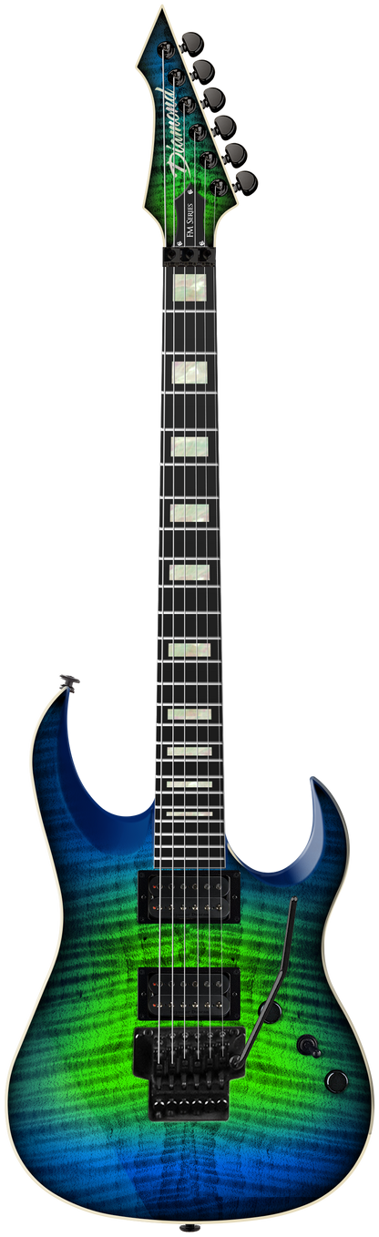 Diamond Guitars Halcyon FM FR Electric Guitar - Jade Iridium Diamond Guitars Halcyon FM FR Electric Guitar - Jade Iridium