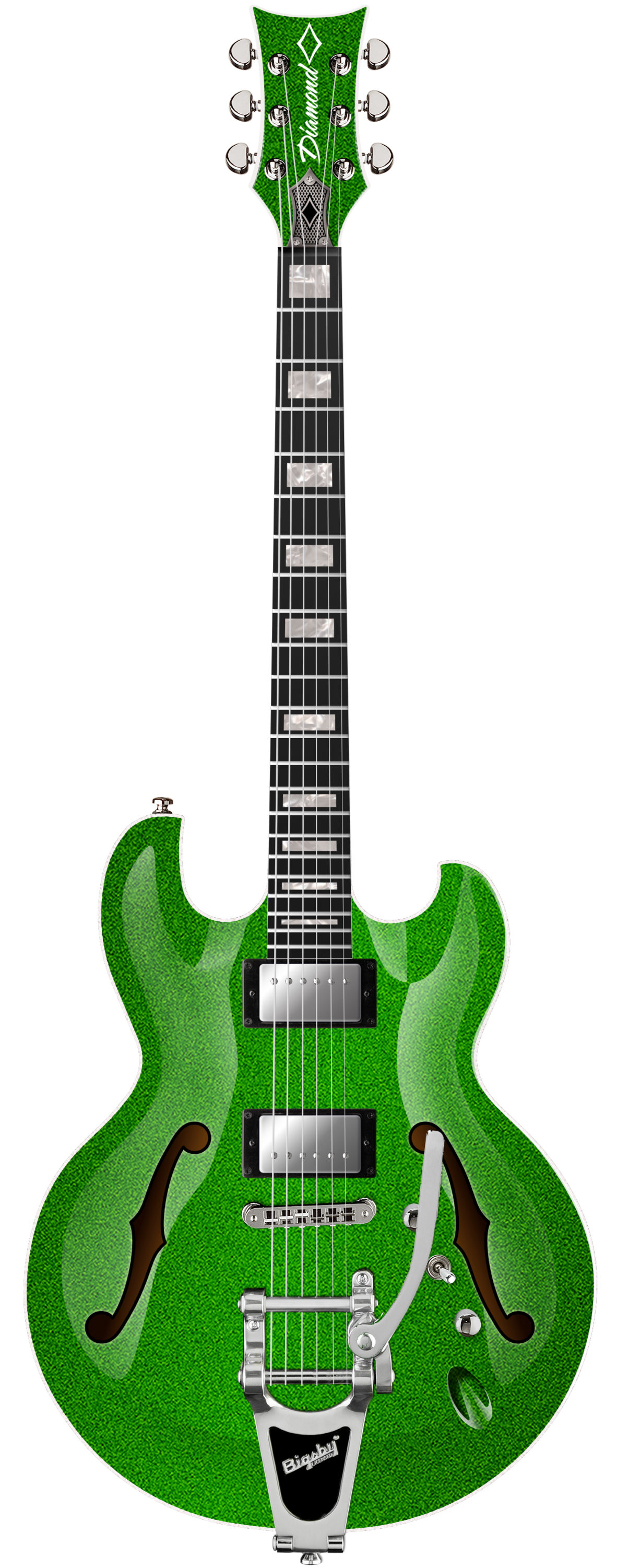 Imperial ST SH BG - Lime Green Sparkle