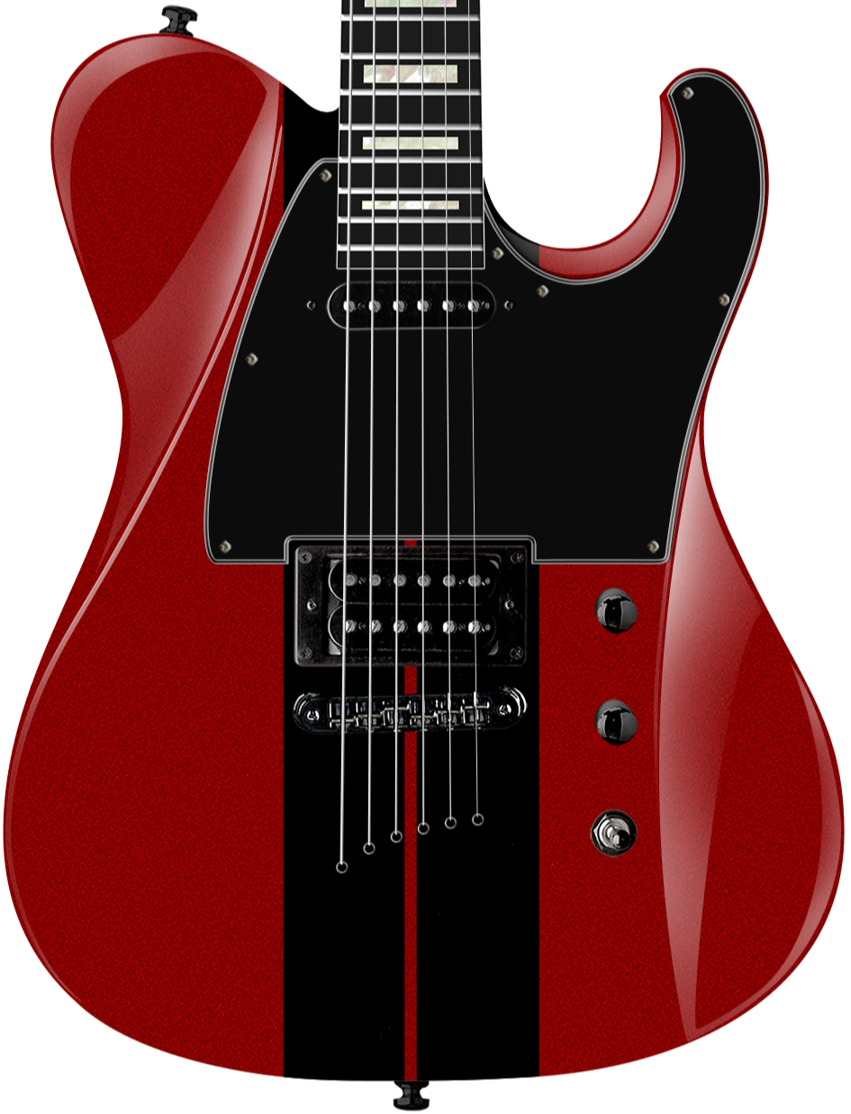 Maverick ST - Red with Black Stripes