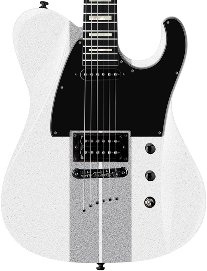 Maverick ST - White with Silver Stripes