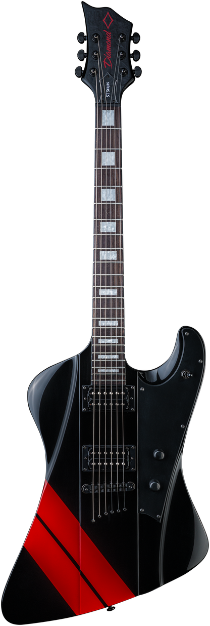 Hailfire ST - Black with Red Stripes