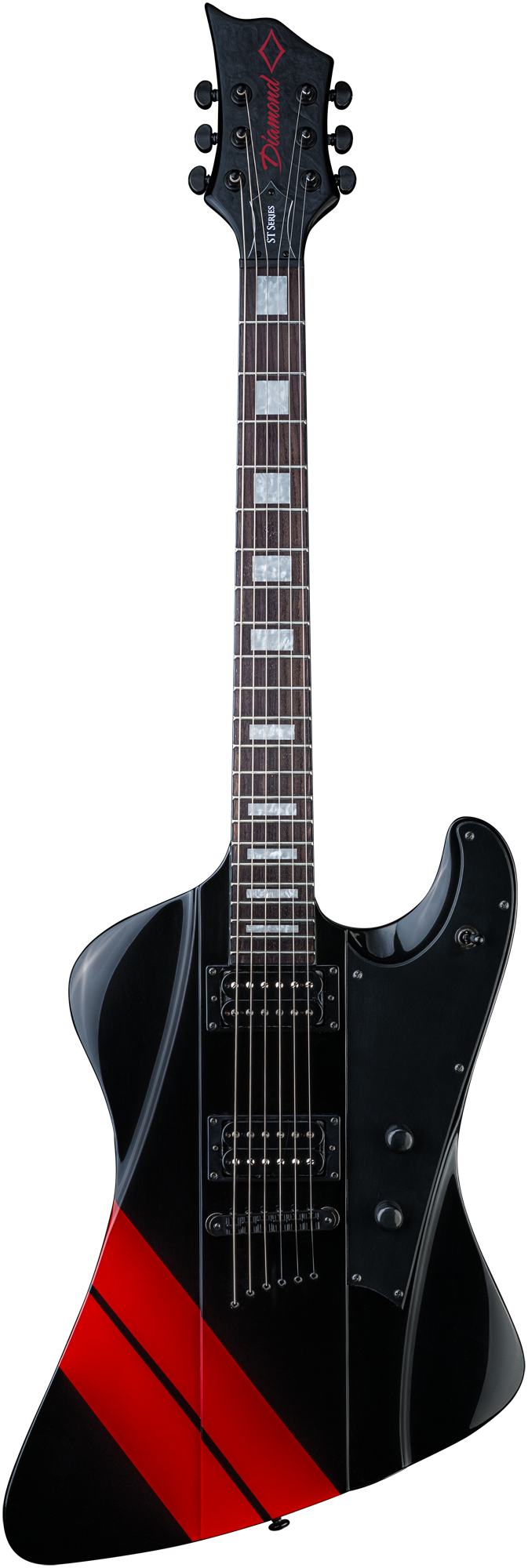 Hailfire ST - Black with Red Stripes