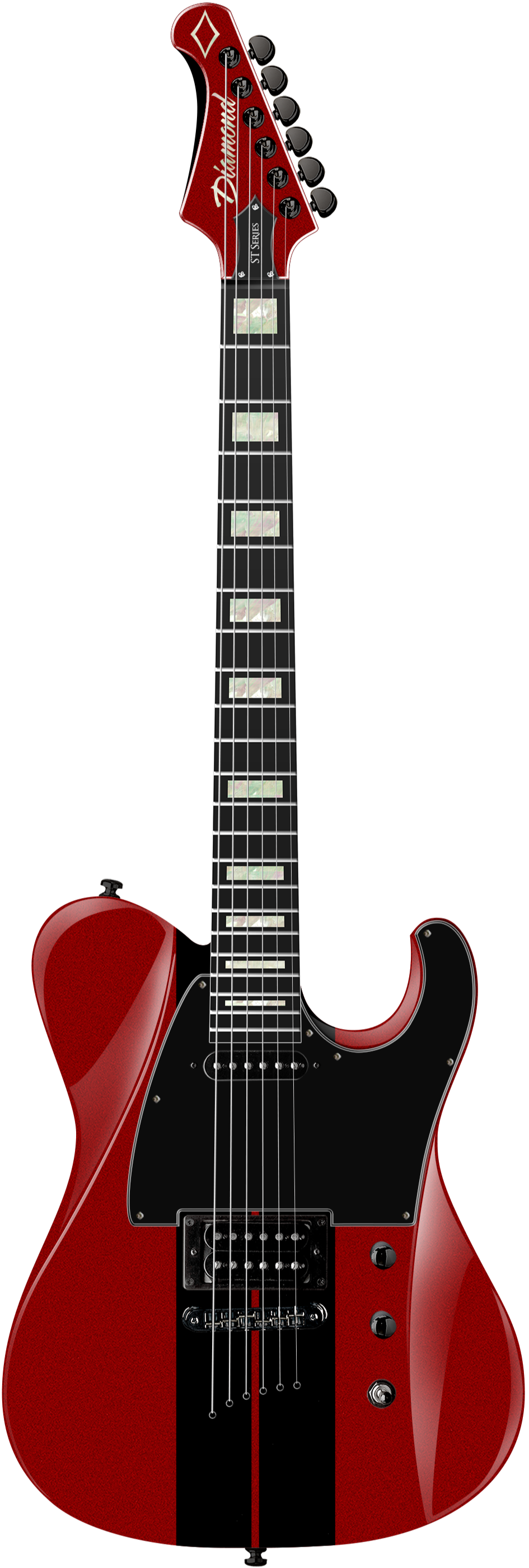 Maverick ST - Red with Black Stripes