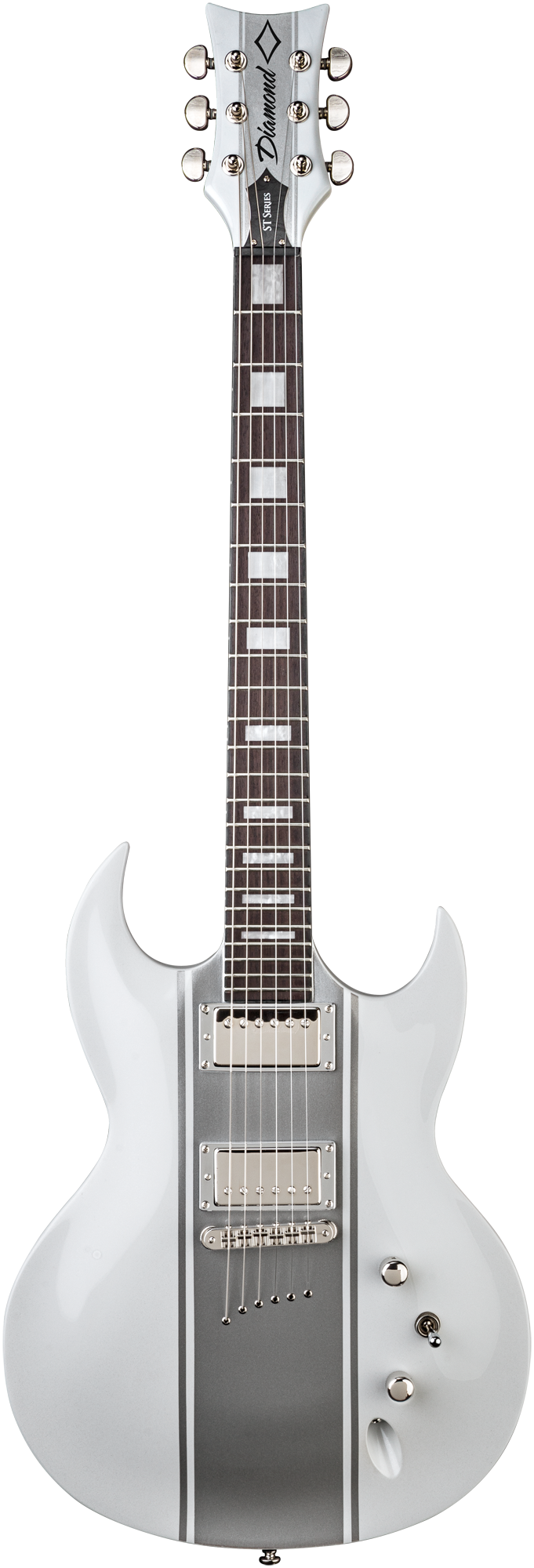 Renegade STP - White with Silver Stripes